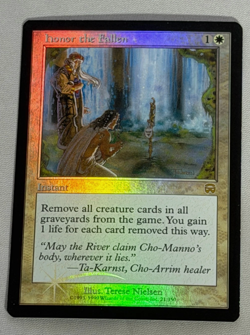 MTG FOIL Honor the Fallen Mercadian Masques Magic the Gathering - Image 1