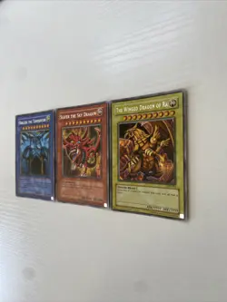YuGIOh! - Secret Rare GBI God Cards - Slifer, Obelisk, Ra - VLP/NM - Image 2