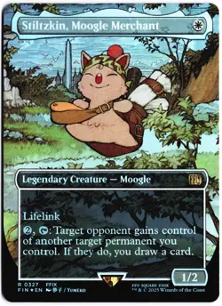Stiltzkin, Moogle Merchant (Borderless) R FINAL FANTASY 327 NM - Image 1