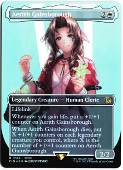 Aerith Gainsborough (Borderless) R FINAL FANTASY 374 NM - Image 1