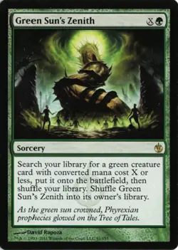Green Sun's Zenith 81 MBS Mirrodin Besieged MP - Image 1