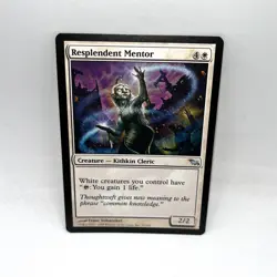 Resplendent Mentor 19 Uncommon Shadowmoor Magic: The Gathering Lightly Played - Image 1