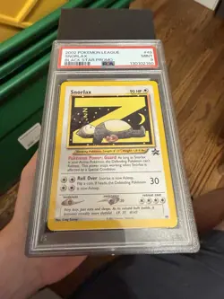 Pokemon 2002 Snorlax Black Star Promo League PSA 9 MINT - Image 1