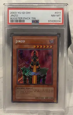 2003 Yugioh Jinzo BPT-011 PSA 8 Secret Rare - Image 1