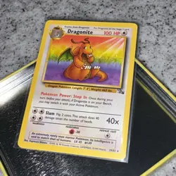 Dragonite 19/62 LP | Pokemon Legendary Dragon | CRISPY Vintage TCG Rare Card - Image 2