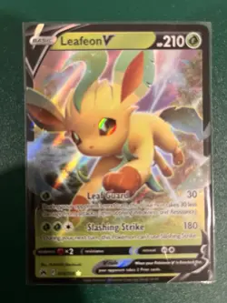 Leafeon V - 013/159 - Pokemon Crown Zenith Sword & Shield Ultra Rare Card NM - Image 1