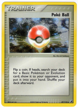 Poke Ball 87/115 EX Unseen Forces Reverse Holo Uncommon Stamped Pokemon Card - Image 1