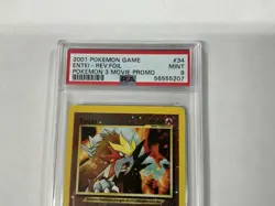2001 Pokemon Wotc Promo Entei Reverse Holo PSA 9 #34/53 English TCG - Image 5