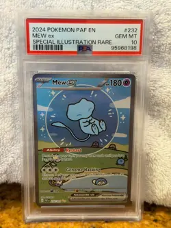 2024 Pokemon PAF EN Mew ex Special Illustration Rare, Gem Mint PSA 10 - Image 1