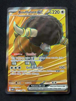 Pokemon Bouffalant ex Sv: White Flare 162/086 Ultra Rare Holo EX - Image 1