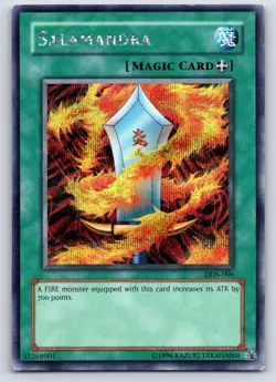 Yugioh Tcg Salamanders DDS-006 Secret Rare LP/MP - Image 1