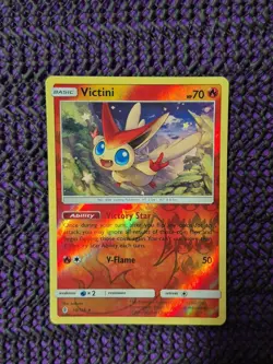 Victini Holo Rare Reverse Holo SM - Unified Minds 26/236 Pokemon TCG - Image 2