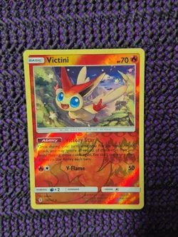 Victini Holo Rare Reverse Holo SM - Unified Minds 26/236 Pokemon TCG - Image 3