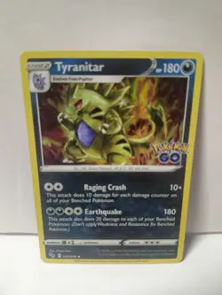 2022 Sword & Shield - Pokemon GO Tyranitar Reverse Holo #43 - Image 1