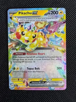 Pokemon TCG Surging Sparks Pikachu ex Double Rare 057/191 - Image 1
