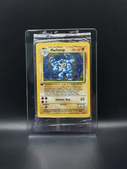 Machamp Base Set 8/102 Holo Unlimited Holo Rare Pokemon TCG SEALED Ripped Seal - Image 1