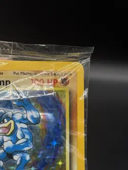 Machamp Base Set 8/102 Holo Unlimited Holo Rare Pokemon TCG SEALED Ripped Seal - Image 4