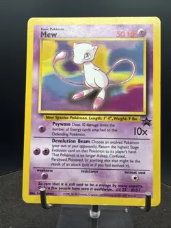 Pokemon Vintage Mew 8 WOTC 1999 Black Star Promo Card LP Condition - Image 3