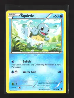 Pokemon Plasma Blast #14/101 Common Squirtle - Image 1