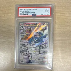 Pokemon Metagross SV05 Temporal Forces Illustration Rare Holo 178/162 PSA 9 - Image 1