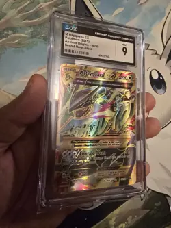 CGC 9 Pokemon M Rayquaza EX 2015 Shiny Full Art Holo 98/98 XY Ancient Origins - Image 5