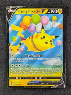 2021 Pokemon FLYING PIKACHU V #006/025 Celebrations Holo Ultra Rare English (A) - Image 1