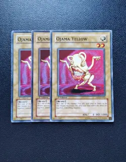 Yu-Gi-Oh - Ojama Yellow 3X - Full Playset - All 1st Edition - Image 1