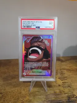 2025 One Piece Carrying on His Will Gol D Roger Alt Art Leader #OP13-003 PSA 9 - Image 1