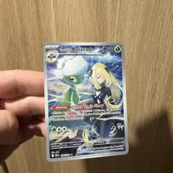 Pokemon TCG Destined Rivals Cynthia's Roserade Illustration Rare Card 184/182 - Image 3