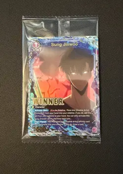 Union Arena Solo Leveling Sung Jinwoo Winner UEPR/SLG-1-019 Sealed - Image 1
