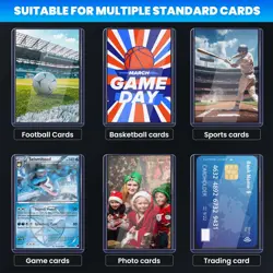 1000 Card Sleeves Top Loaders for Cards, 3" x 4"Hard Plastic Toploaders, Basebal - Image 2