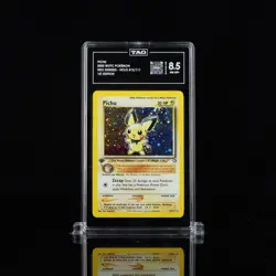Pokemon Pichu #12 Neo Genesis 1st Edition Holo Rare 2000 TAG Graded 8.5 - Image 1