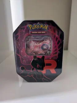 Pokemon TCG: Team Rocket's Mewtwo Ex Tin - Destined Rivals - Brand New / Sealed - Image 1