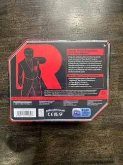 Team Rocket's Mewtwo EX Pokemon TCG Tin Factory Sealed NEW Rare Collectible - Image 2