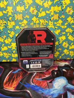 Destined Rivals Team Rocket's Mewtwo EX Tin Sealed Pokemon TCG - Image 2