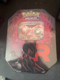 Pokemon TCG S&V Destined Rivals Team Rocket's Mewtwo EX Tin - NEW / SEALED - Image 1