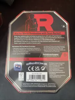 Pokemon TCG S&V Destined Rivals Team Rocket's Mewtwo EX Tin - NEW / SEALED - Image 2