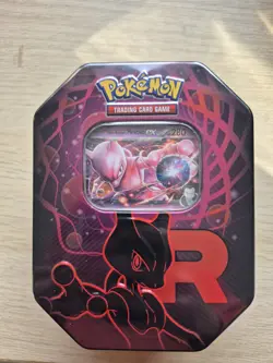 Pokemon TCG Destined Rivals Team Rocket Tin: Mewtwo Ex Sealed - Image 1
