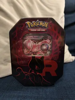 Pokemon Team Rocket Mewtwo EX Tin – Fast Postage – New/Sealed – TCG Gift - Image 1