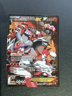 Team Magma’s Groudon EX 15/34 XY Double Crisis 2015 Pokemon Card LP/MP - Image 1