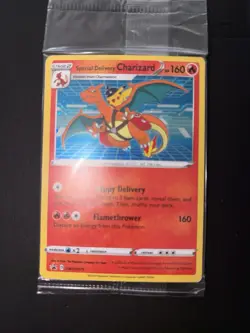 Pokemon TCG Special Delivery Charizard SWSH075 Holo Black Star Promo Sealed-Read - Image 1