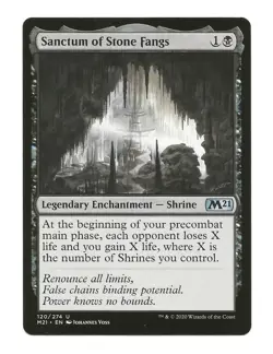 Sanctum of Stone Fangs MTG Legendary Enchantment Shrine Cards Core Set 2021 NM - Image 5