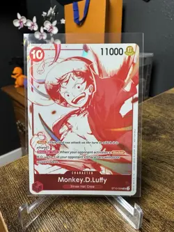 One Piece Card Game - Monkey.D.Luffy (3rd Anniversary Promo) ST10-006 SR Foil NM - Image 1