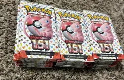 Scarlet & Violet 151 Booster Pack 10 Cards Featuring Mew English TCGcustom - Image 1