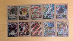 Pokemon VMAX Holo 10 Card Lot - Image 1