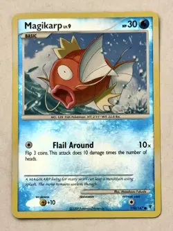 1 pokemon card, Marikarp, HP30, Basic, Flail Around, 110/147, Holo - Image 1