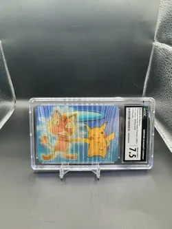 Pikachu & Meowth Pioneer Viz Video DVD Pokemon Promo Card #0032D CGC 7.5 - Image 1