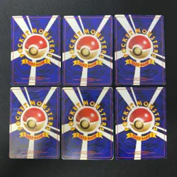 Base Set 1996 Normal Card Set of 6 Japanese Pokemon Card Old Back s007433 - Image 2