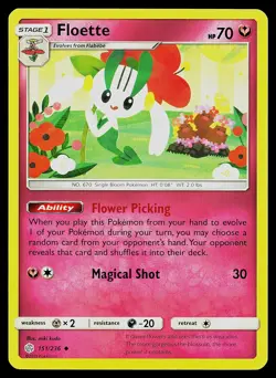 Pokemon Card Cosmic Eclipse Floette 151/236 Uncommon - Image 1