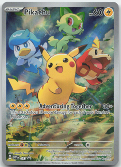 Pikachu SVP 027 Promo Pokemon Card NM - Image 1